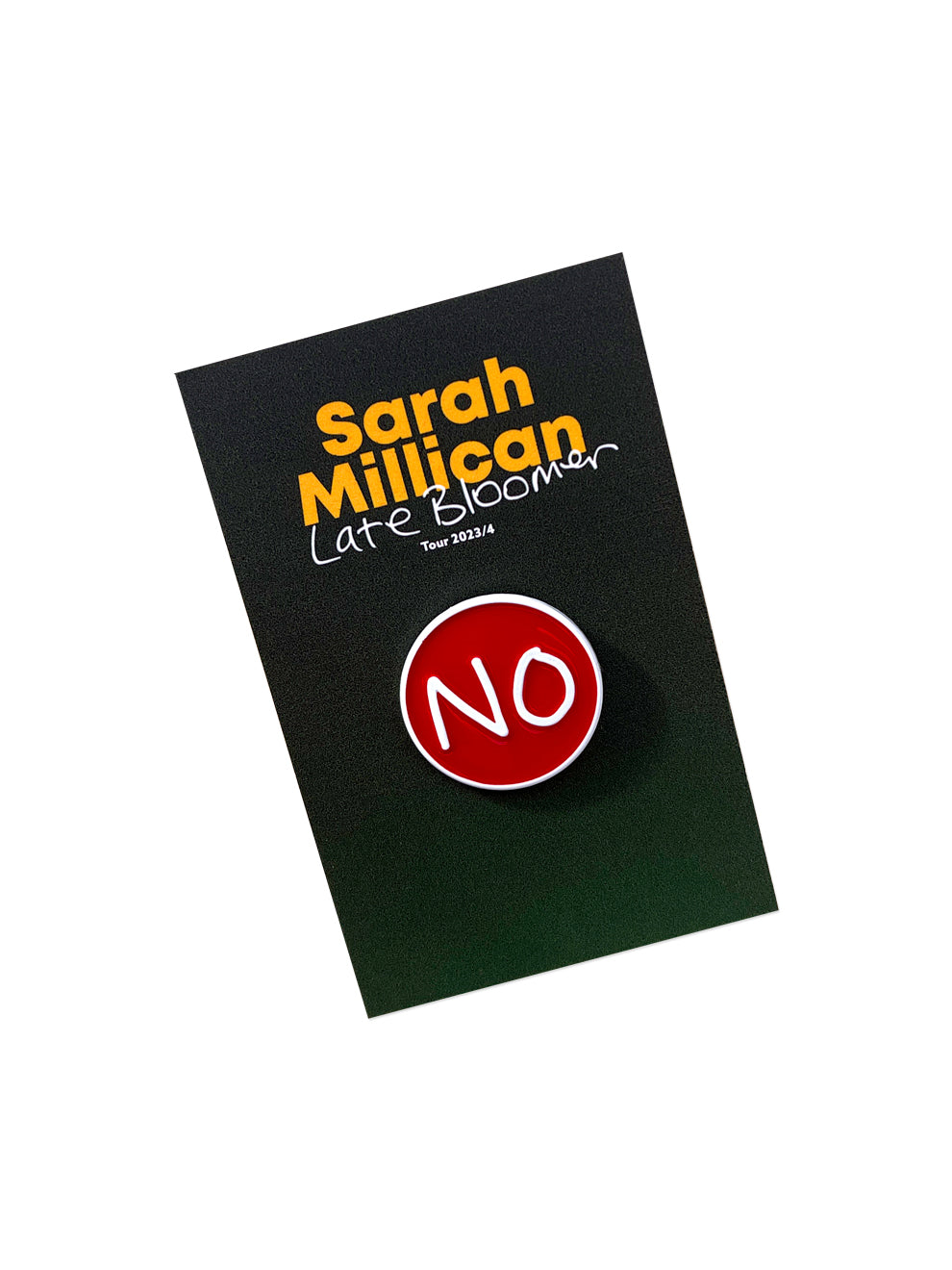 NO Enamel Pin Badge