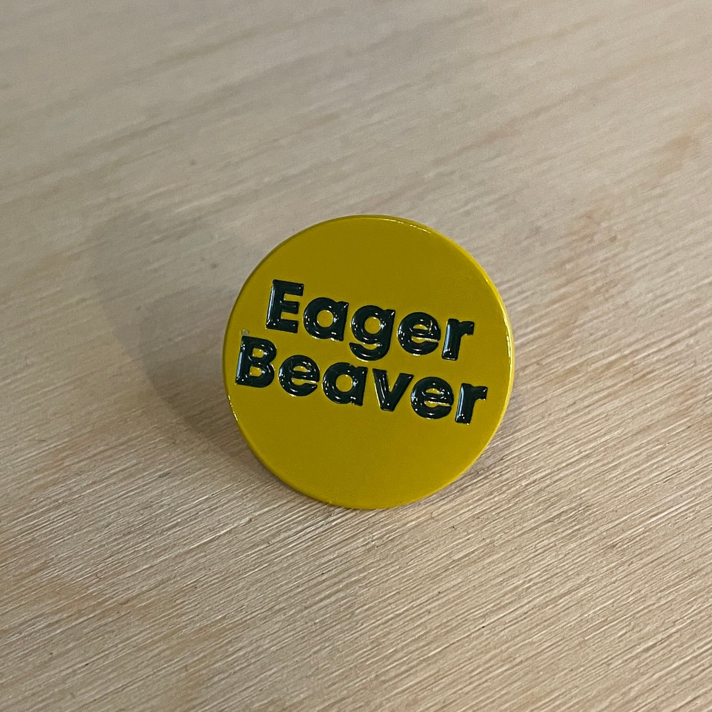 Eager Beaver Enamel Pin Badge