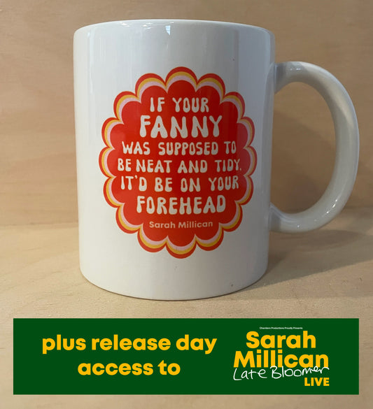 Fanny Mug + Late Bloomer Stand Up Special Access Code