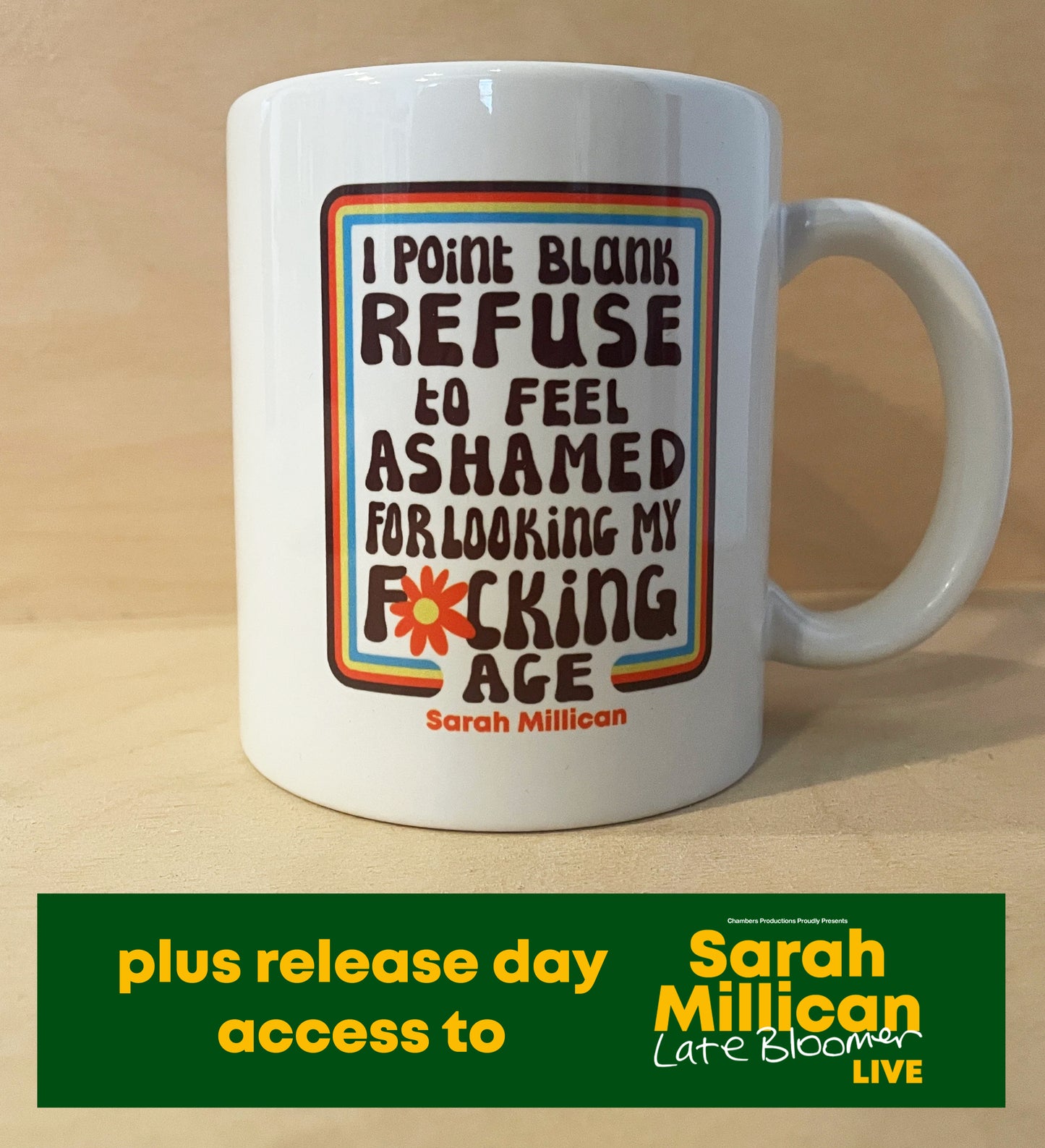 Age Mug + Late Bloomer Stand Up Special Access Code